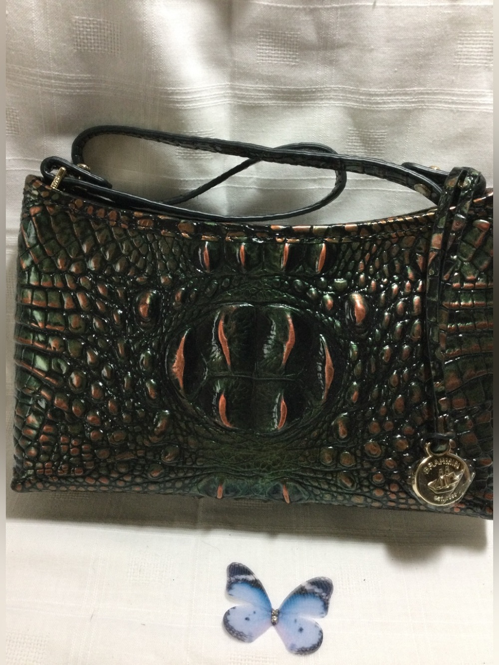 NWT RETIRED SAMBA original Brahmin Anytime Mini Handbag SAMBA SHOULDER BAG